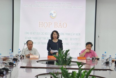 Họp Báo Công Bố Kết Quả Hoạt Động Chương Trình Lễ Kỷ Niệm 50 Năm Thành Lập Tỉnh Họp Báo Công Bố Kết Quả Hoạt Động Chương Trình Lễ Kỷ Niệm 50 Năm Thành Lập Tỉnh