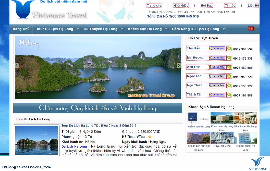 Giới thiệu về Website halongsensetravel.com - Ảnh 1 Giới thiệu về Website halongsensetravel.com - Ảnh 1