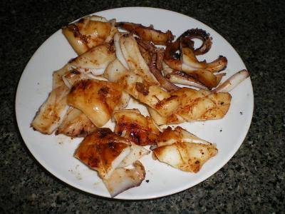 Mực tươi nướng và mực khô - Ảnh 1