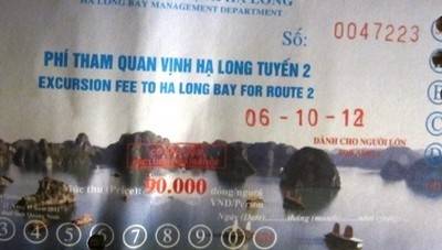Vịnh Hạ Long: Tăng Giá Vé Thăm Quan Vịnh - Ảnh 1 Vịnh Hạ Long: Tăng Giá Vé Thăm Quan Vịnh - Ảnh 1
